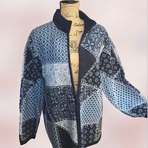 Talbots Merino Wool Zippered Cardigan